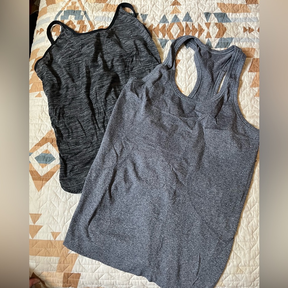Two Lululemon Workout Tanks